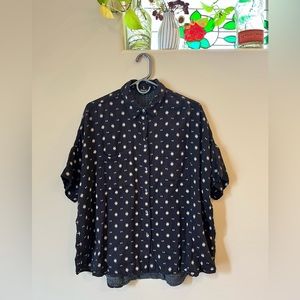 Madewell Courier Shirt Black Flannel - M